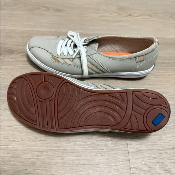 Keds Beige Low Top Sneakers Lightweight Casual Comfort Shoes - Picture 5 of 11